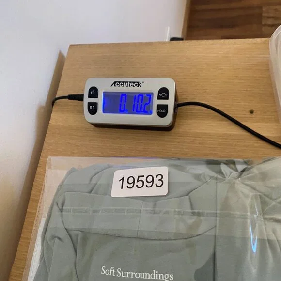 Soft Surroundings Top Womens Large Alondra Knit Green Surplice Stretch Ruched - Picture 9 of 9